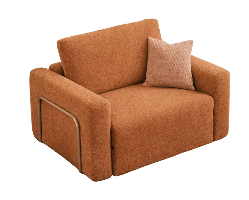 1-seters sovesofa Atelier Del Sofa Wello Single (80 x 70 cm) Oransje, undefined