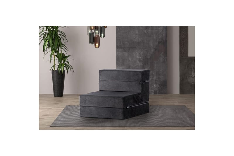 1-seters Sovesofa Maroubridgelcrest Antrasitt - Antrasitt - Møbler - Stoler & lenestoler - Lenestoler - Sovestol