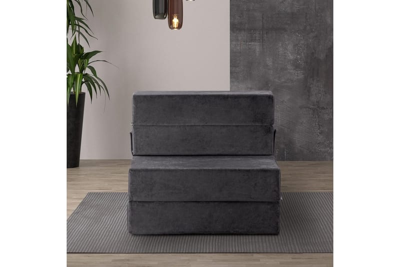 1-seters Sovesofa Maroubridgelcrest Antrasitt - Antrasitt - Møbler - Stoler & lenestoler - Lenestoler - Sovestol
