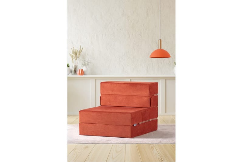 1-seters Sovesofa Maroubridgelcrest Appelsin - Appelsin - Møbler - Stoler & lenestoler - Lenestoler - Sovestol