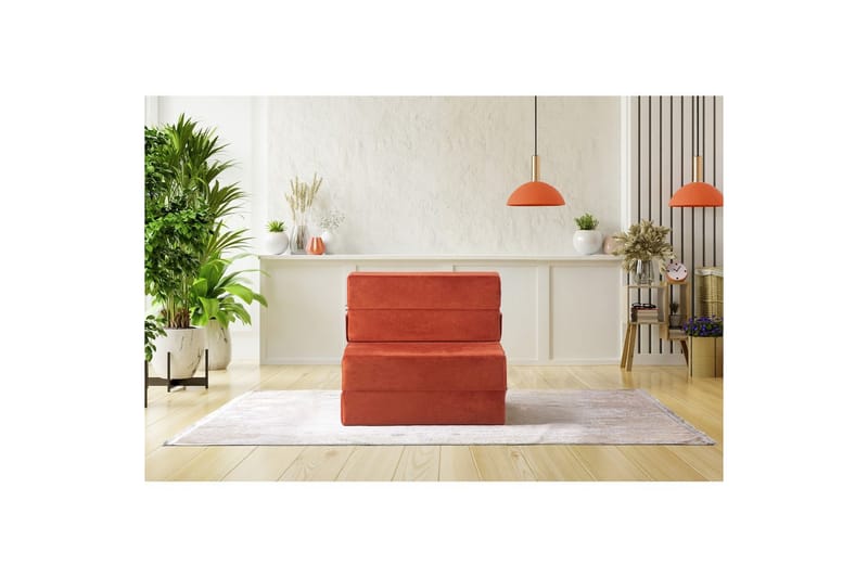 1-seters Sovesofa Maroubridgelcrest Appelsin - Appelsin - Møbler - Stoler & lenestoler - Lenestoler - Sovestol