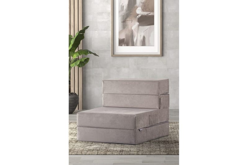 1-seters Sovesofa Maroubridgelcrest Lys Grå - Lys Grå - Møbler - Stoler & lenestoler - Lenestoler - Sovestol