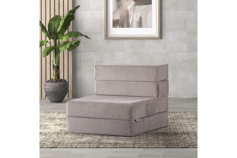 1-seters Sovesofa Maroubridgelcrest Lys Grå - Lys Grå - Møbler - Stoler & lenestoler - Lenestoler - Sovestol