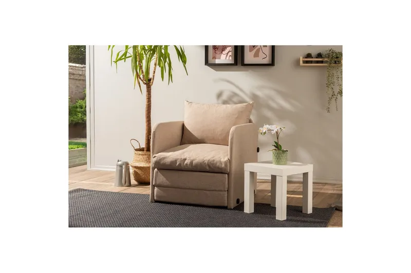 1-seters Sovesofa Rubby Beige - Beige - Møbler - Stoler & lenestoler - Lenestoler - Sovestol