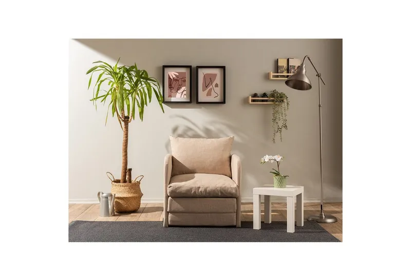 1-seters Sovesofa Rubby Beige - Beige - Møbler - Stoler & lenestoler - Lenestoler - Sovestol