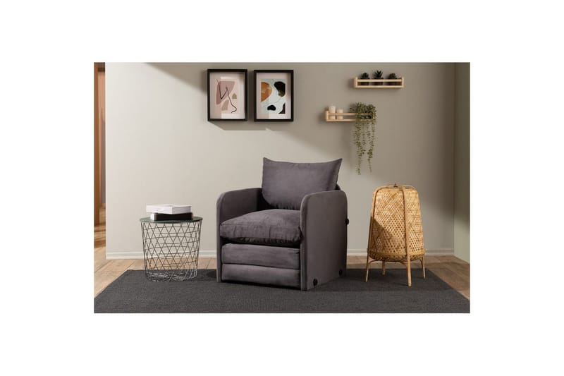 1-seters Sovesofa Rubby Grå - Grå - Møbler - Stoler & lenestoler - Lenestoler - Sovestol