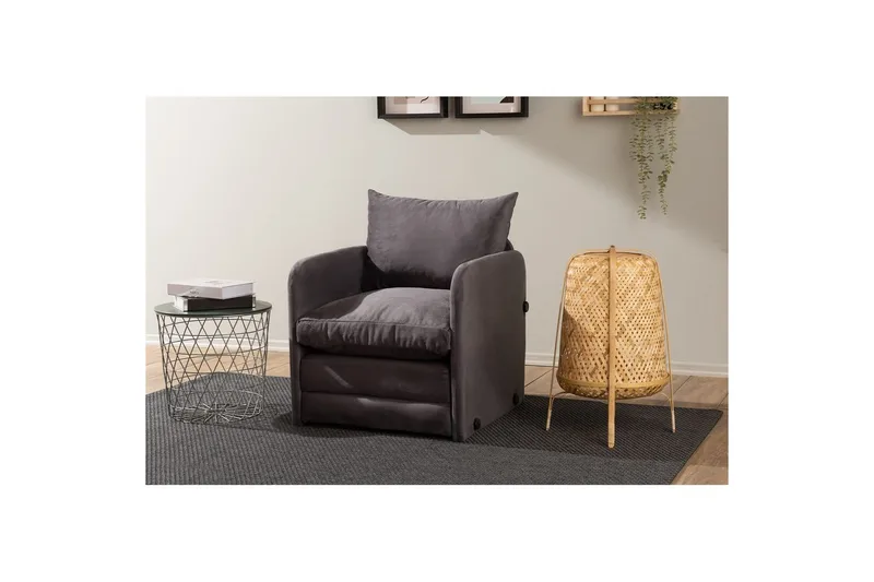 1-seters Sovesofa Rubby Grå - Grå - Møbler - Stoler & lenestoler - Lenestoler - Sovestol