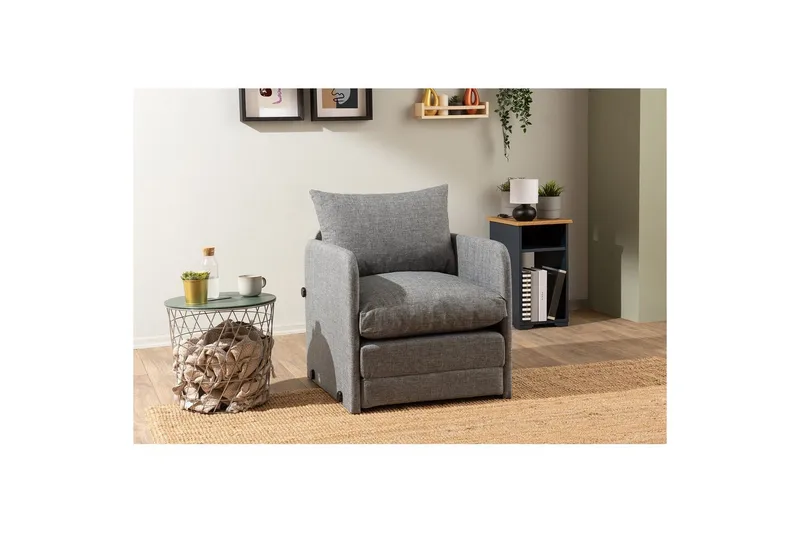 1-seters Sovesofa Rubby Lys Grå - Lys Grå - Møbler - Stoler & lenestoler - Lenestoler - Sovestol