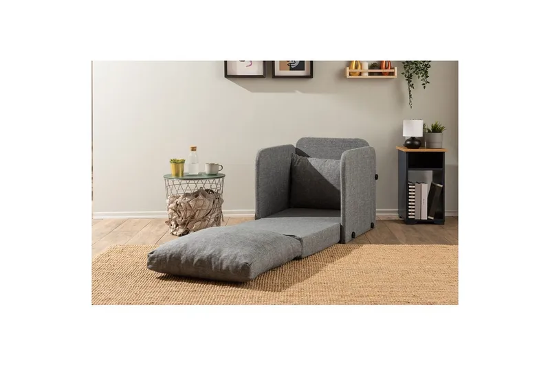 1-seters Sovesofa Rubby Lys Grå - Lys Grå - Møbler - Stoler & lenestoler - Lenestoler - Sovestol