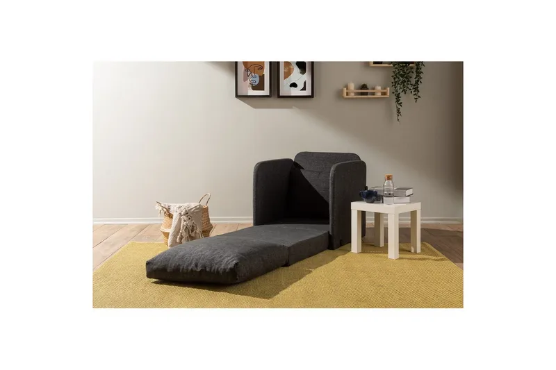1-seters Sovesofa Rubby Mørk grå - Mørk grå - Møbler - Stoler & lenestoler - Lenestoler - Sovestol