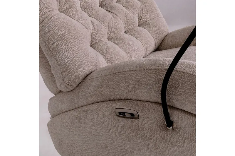 Adesis Elektrisk reclinerstol - Kremhvit - Møbler - Stoler & lenestoler - Lenestoler - Recliner & kinostol