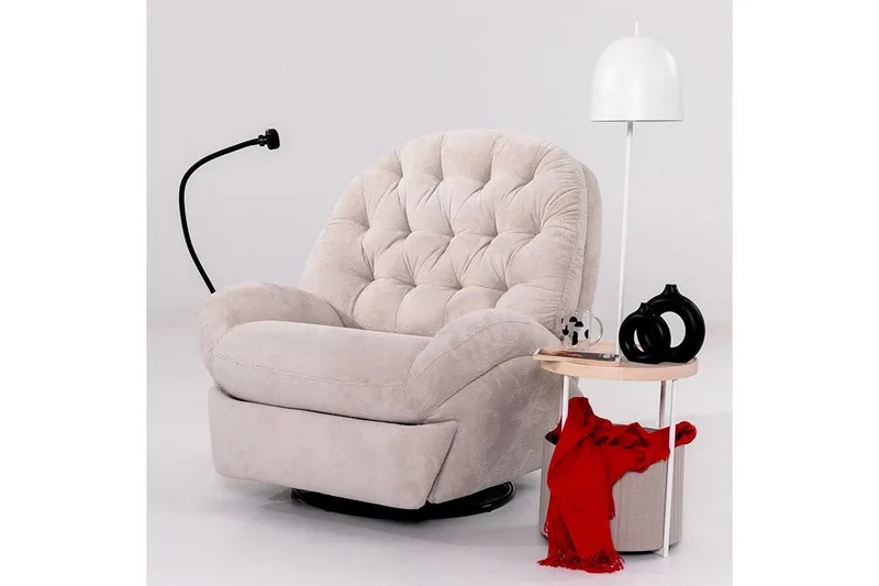 Adesis Elektrisk reclinerstol, Kremhvit