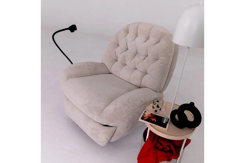 Adesis Elektrisk reclinerstol - Kremhvit - Møbler - Stoler & lenestoler - Lenestoler - Recliner & kinostol