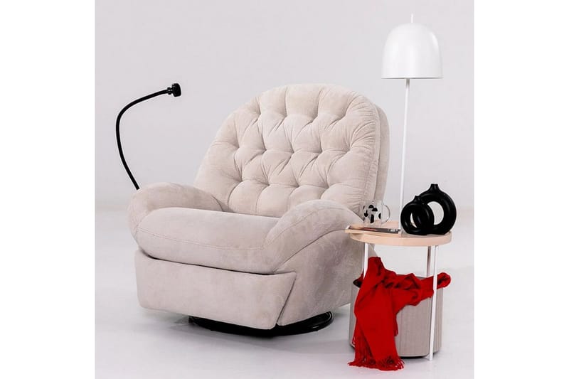 Adesis Elektrisk reclinerstol - Kremhvit - Møbler - Stoler & lenestoler - Lenestoler - Liggestol