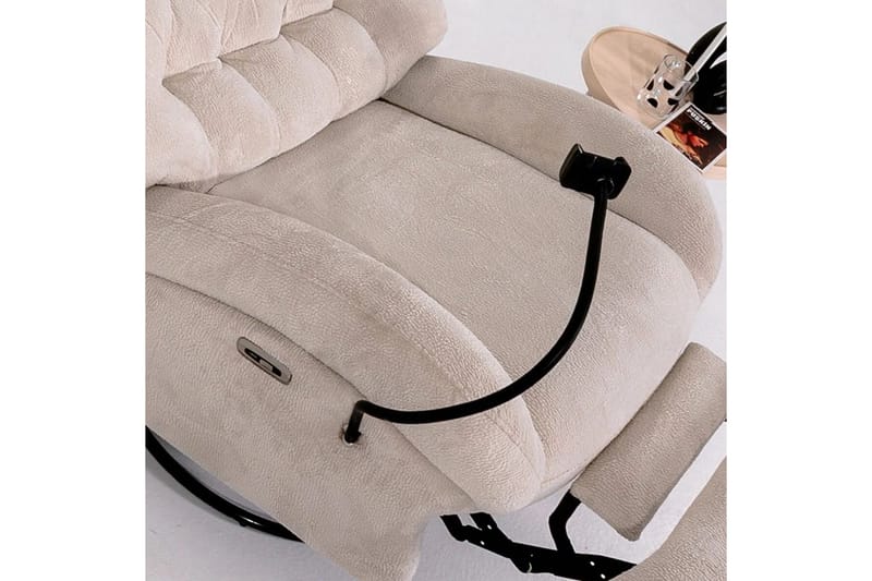 Adesis Elektrisk reclinerstol - Kremhvit - Møbler - Stoler & lenestoler - Lenestoler - Recliner & kinostol