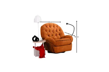 Adesis Elektrisk reclinerstol - Rød - Møbler - Stoler & lenestoler - Lenestoler - Recliner & kinostol