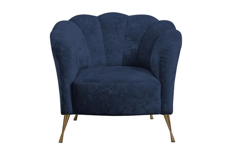 Adrial Lenestol, Fløyel/Blå/Gull