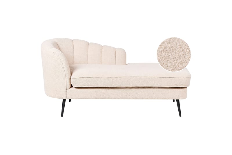 Allier Sjeselong 150 cm Venstre - Beige/Svart - Møbler - Stoler & lenestoler - Lenestoler - Sjeselonglenestol & divanlenestol