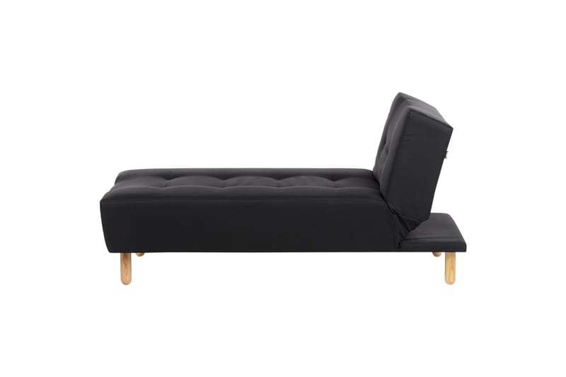 Alsten Sjeselong 163 cm - Svart/Lyst tre - Møbler - Stoler & lenestoler - Lenestoler - Sjeselonglenestol & divanlenestol