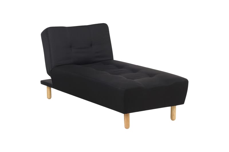 Alsten Sjeselong 163 cm, Svart/Lyst tre