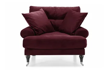 Andrew Fløyelslenestol - Lilla/Krom - Møbler - Stoler & lenestoler - Lenestoler - Howard lenestol
