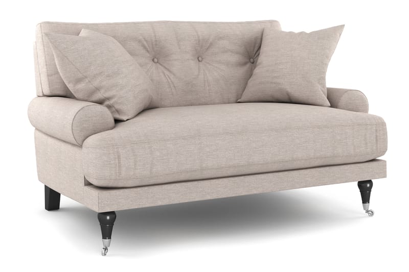 Andrew Loveseat - Beige/Krom - Møbler - Stoler & lenestoler - Lenestoler