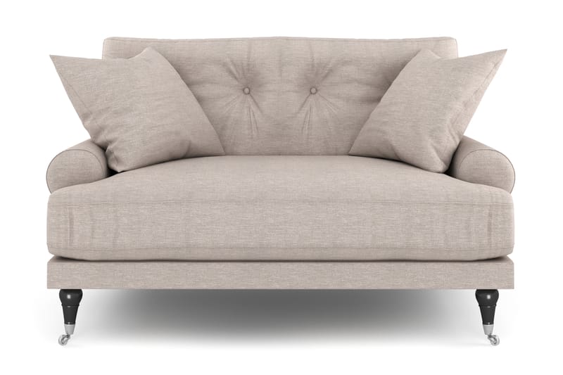 Andrew Loveseat - Beige/Krom - Lenestoler