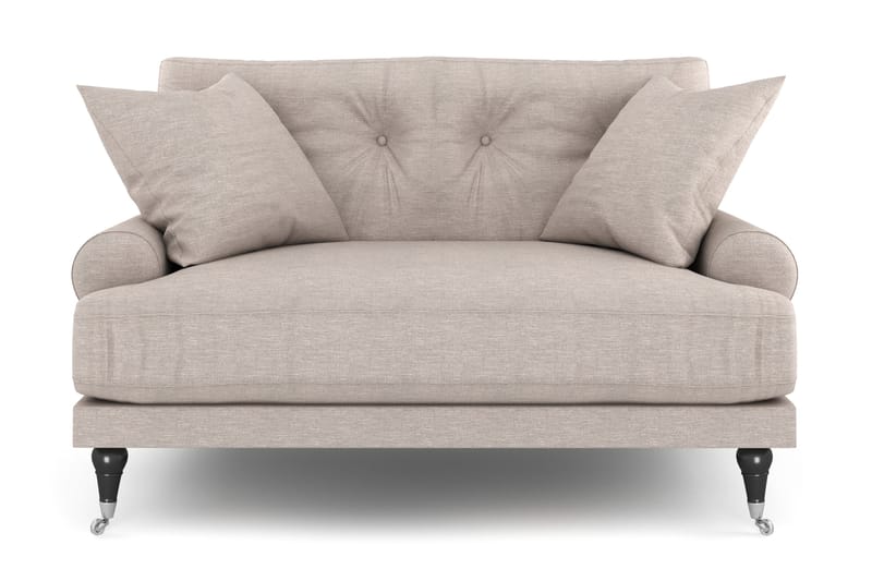 Andrew Loveseat - Beige/Krom - Møbler - Stoler & lenestoler - Lenestoler