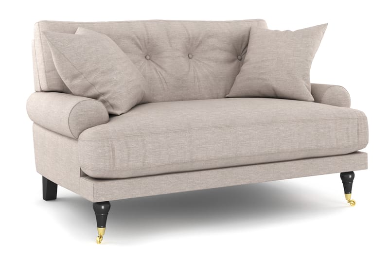 Andrew Loveseat - Beige/Messing - Lenestoler