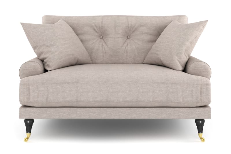 Andrew Loveseat - Beige/Messing - Møbler - Stoler & lenestoler - Lenestoler