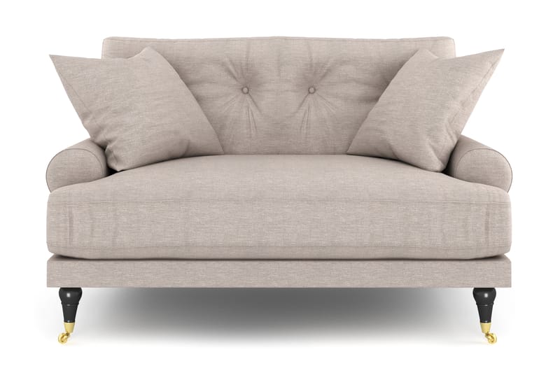 Andrew Loveseat - Beige/Messing - Lenestoler