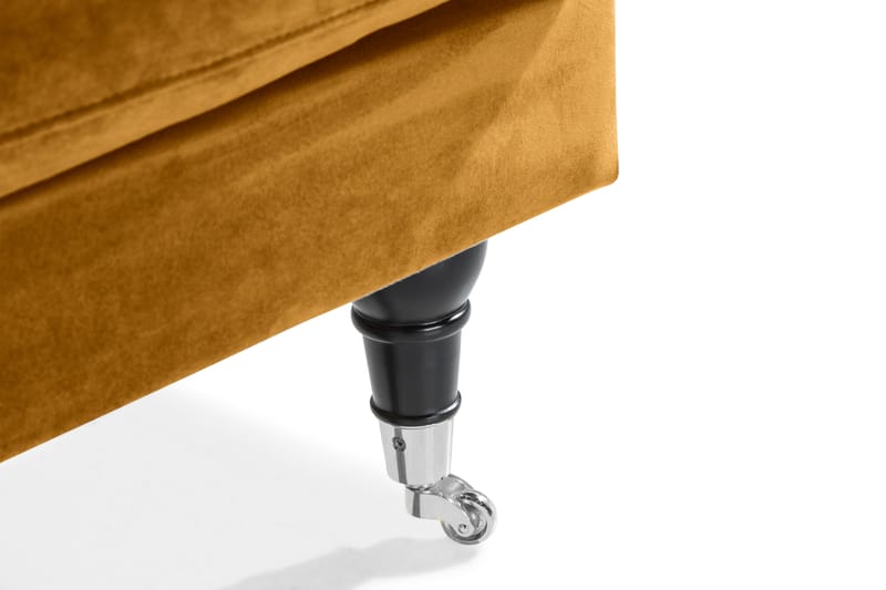 Andrew Loveseat Fløyel - Amber/Krom - Møbler - Stoler & lenestoler - Lenestoler