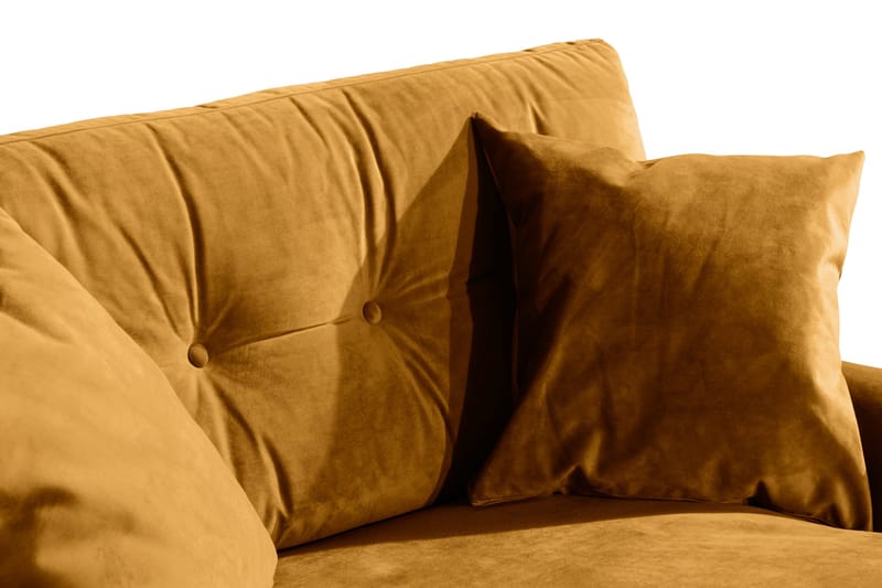 Andrew Loveseat Fløyel - Amber/Krom - Møbler - Stoler & lenestoler - Lenestoler