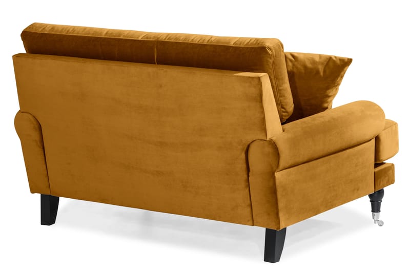 Andrew Loveseat Fløyel - Amber/Krom - Møbler - Stoler & lenestoler - Lenestoler