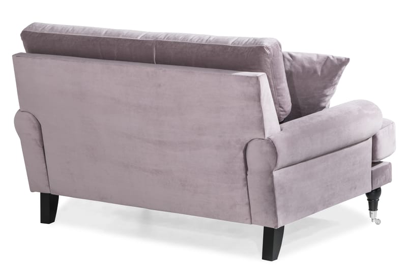 Andrew Loveseat Fløyel - Lilla/Krom - Møbler - Stoler & lenestoler - Lenestoler