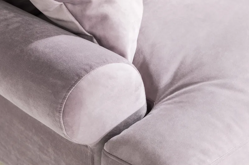 Andrew Loveseat Fløyel - Lilla/Messing - Møbler - Stoler & lenestoler - Lenestoler