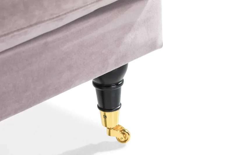 Andrew Loveseat Fløyel - Lilla/Messing - Møbler - Stoler & lenestoler - Lenestoler