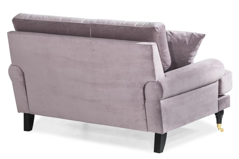 Andrew Loveseat Fløyel - Lilla/Messing - Møbler - Stoler & lenestoler - Lenestoler
