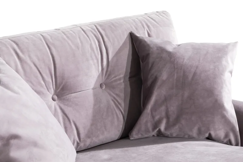 Andrew Loveseat Fløyel - Lilla/Messing - Møbler - Stoler & lenestoler - Lenestoler