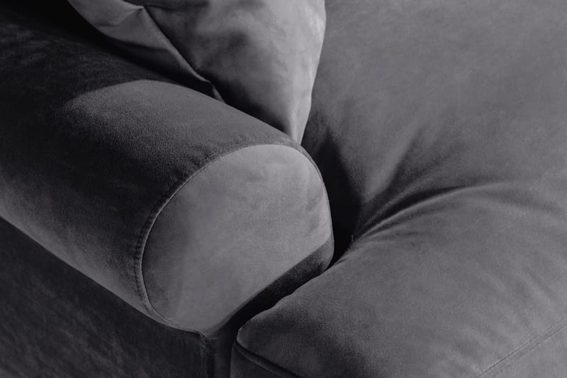 Andrew Loveseat Fløyel - Mørkegrå/Krom - Møbler - Stoler & lenestoler - Lenestoler
