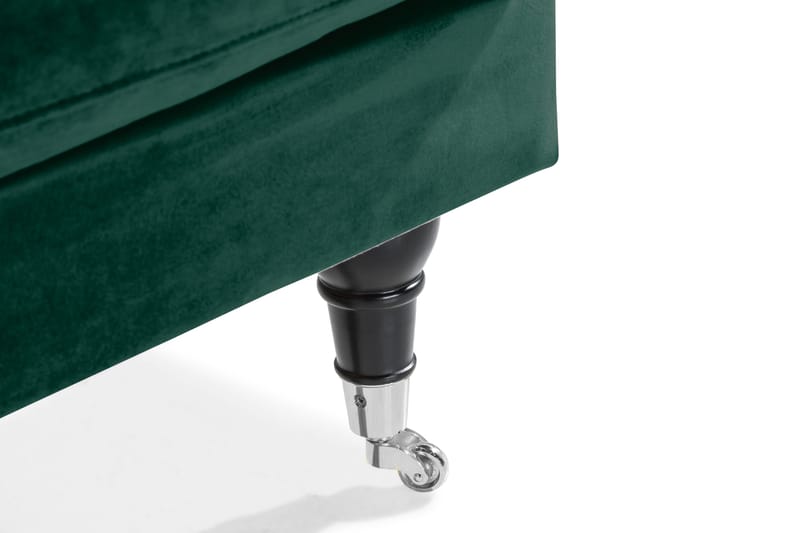 Andrew Loveseat Fløyel - Mørkegrønn/Krom - Møbler - Stoler & lenestoler - Lenestoler