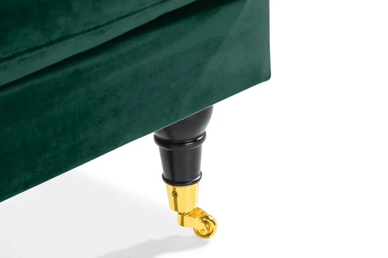 Andrew Loveseat Fløyel - Mørkegrønn/Messing - Møbler - Stoler & lenestoler - Lenestoler