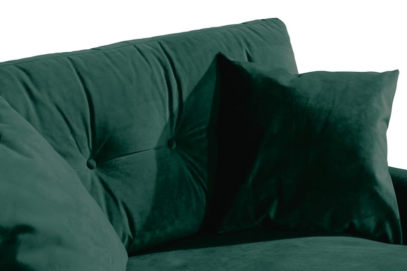 Andrew Loveseat Fløyel - Mørkegrønn/Messing - Møbler - Stoler & lenestoler - Lenestoler