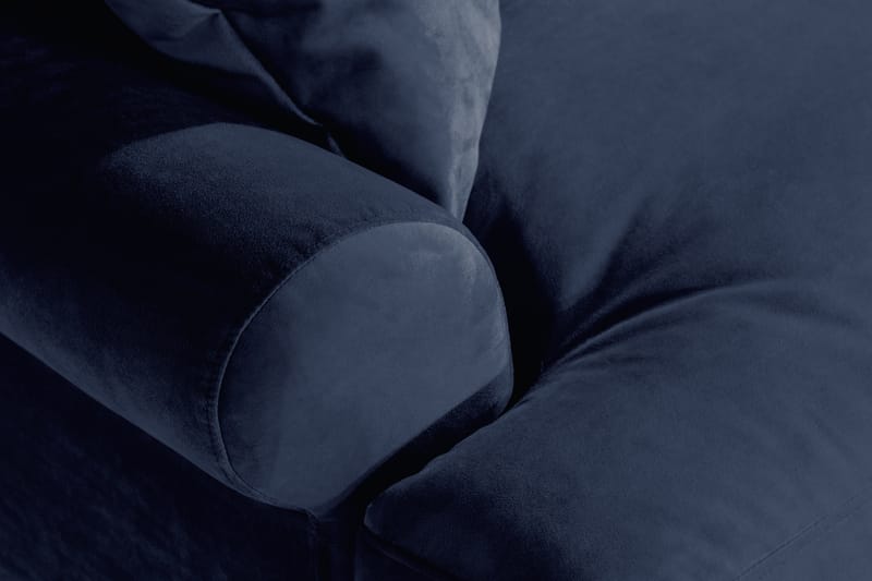 Andrew Loveseat Fløyel - Midnattsblå/Krom - Møbler - Stoler & lenestoler - Lenestoler