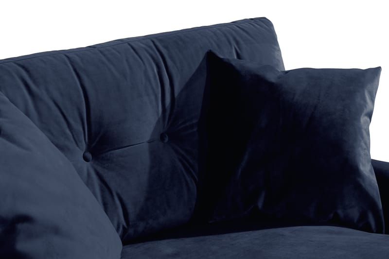 Andrew Loveseat Fløyel - Midnattsblå/Krom - Møbler - Stoler & lenestoler - Lenestoler