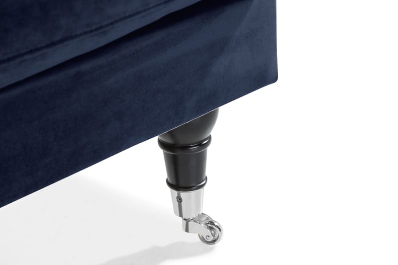 Andrew Loveseat Fløyel - Midnattsblå/Krom - Møbler - Stoler & lenestoler - Lenestoler