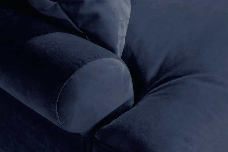 Andrew Loveseat Fløyel - Midnattsblå/Messing - Møbler - Stoler & lenestoler - Lenestoler