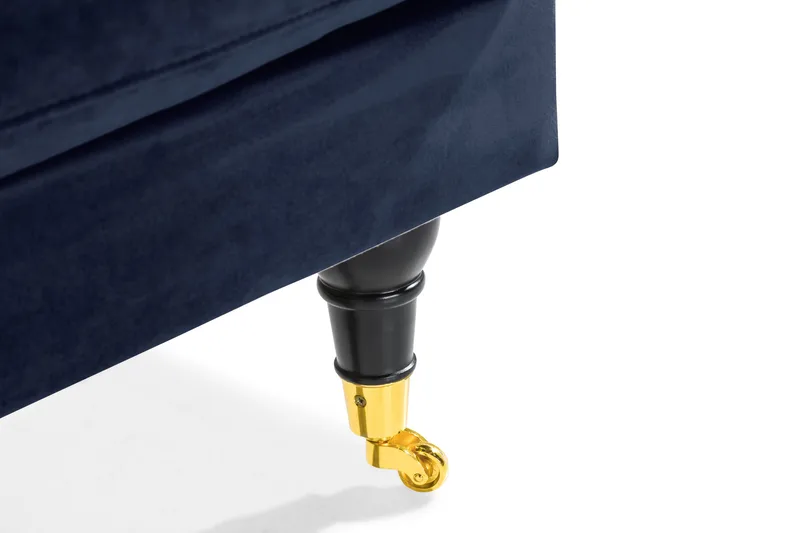 Andrew Loveseat Fløyel - Midnattsblå/Messing - Møbler - Stoler & lenestoler - Lenestoler