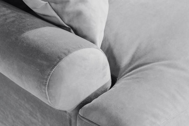 Andrew Loveseat Fløyel - Sølvgrå/Krom - Møbler - Stoler & lenestoler - Lenestoler