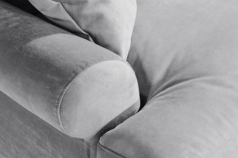 Andrew Loveseat Fløyel - Sølvgrå/Messing - Møbler - Stoler & lenestoler - Lenestoler